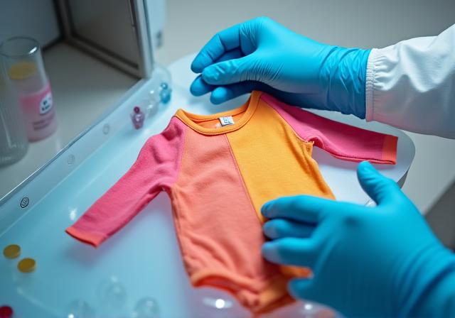 Pruebas de seguridad en ropa infantil