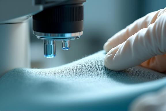Inspección de calidad textil microscópica